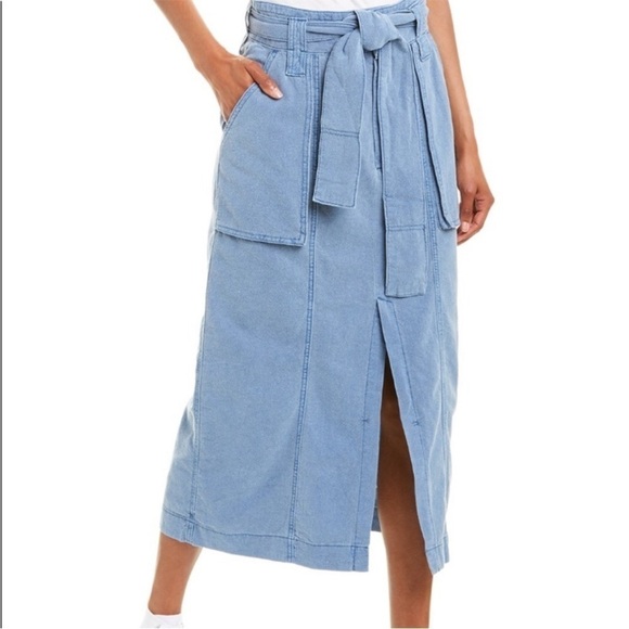 Free People Catching Feelings blueberry pie Skirt 4 NWT - Picture 2 of 12